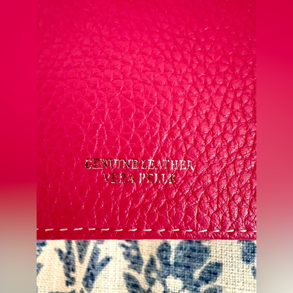 Vera Pelle Genuine Leather Wallet in Bright Pink - Picture 4 of 8